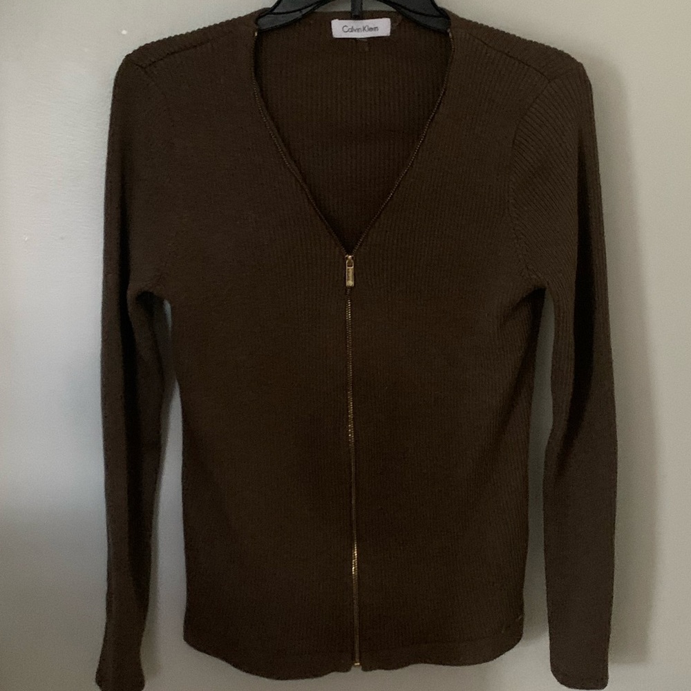Calvin Klein zip up sweater
